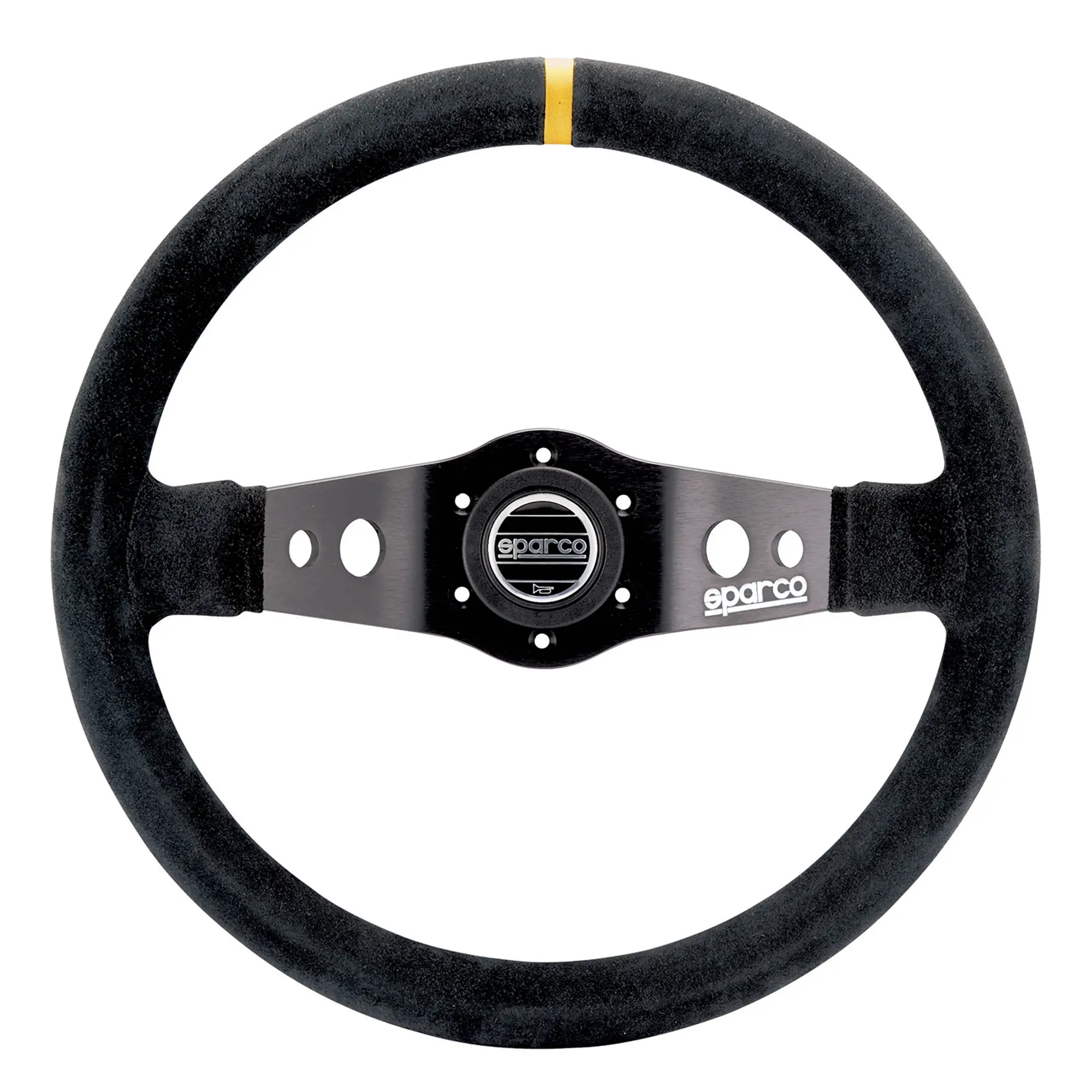 R215 Dished Suede Steering Wheel